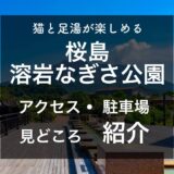 【猫もいる】全長100mの足湯がある桜島溶岩なぎさ公園のアクセス・駐車場・見どころを紹介